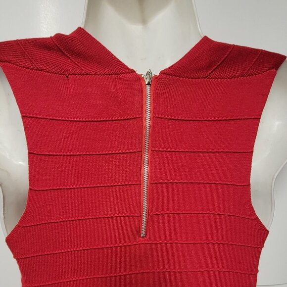 Sexy Red Dress Bodycon figure hugging bandage Red Dress Size M, L,  XL - Picture 3 of 12